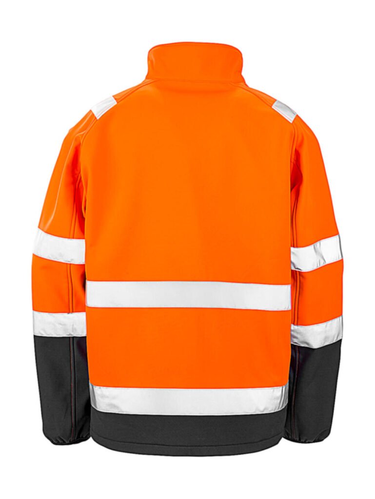 Veste Result Safe-Guard Printable Safety Softshell orange fluo / noir