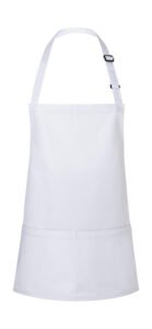 Short Bib Apron Basic Buckle Pocket
