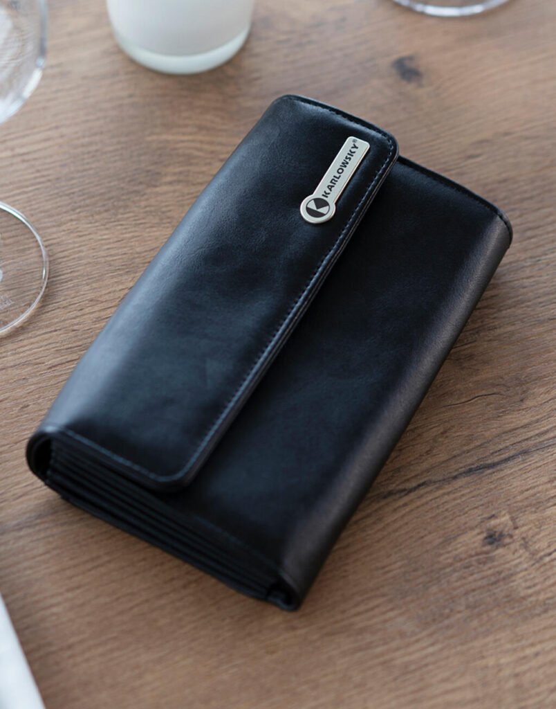 Karlowsky Waiter's Wallet Press Stud noir