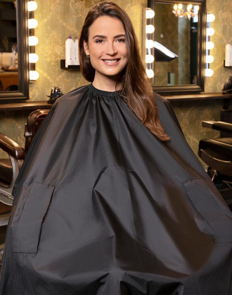 Haut de travail Karlowsky Salon Hairdresser's Cape Hand Grips noir