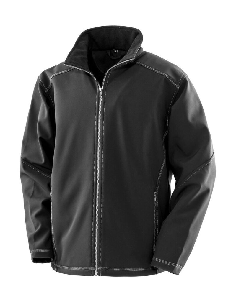 Veste Result Work-Guard Treble Stitch Softshell noir