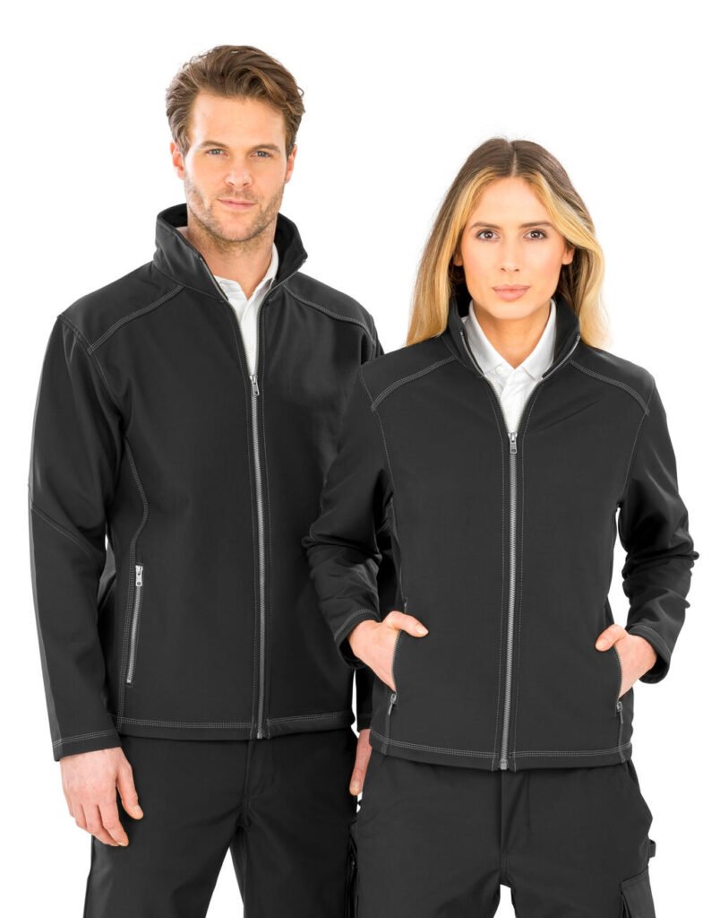 Veste Result Work-Guard Treble Stitch Softshell noir