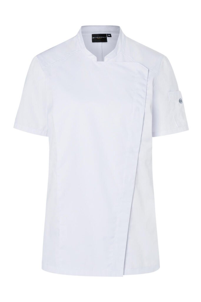 Karlowsky Short-Sleeve Ladies' Chef Modern-Look blanc