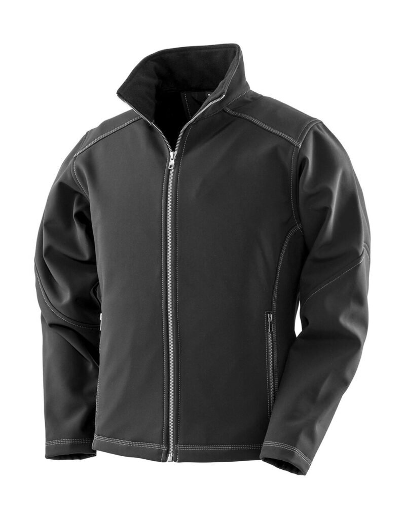 Veste Result Work-Guard Treble Stitch Softshell noir
