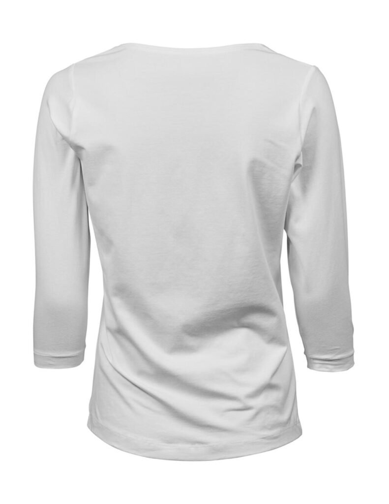 T-shirt Tee Jays 3 Sleeve Stretch blanc