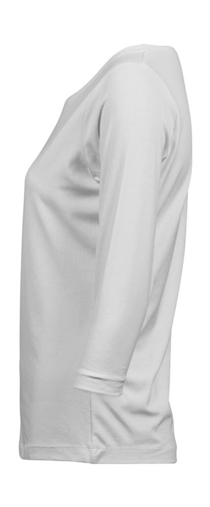 T-shirt Tee Jays 3 Sleeve Stretch blanc