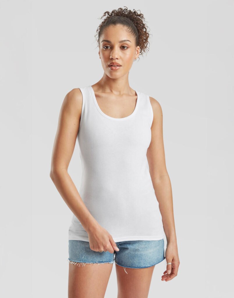 T-shirt Fruit of the Loom Valueweight Vest blanc