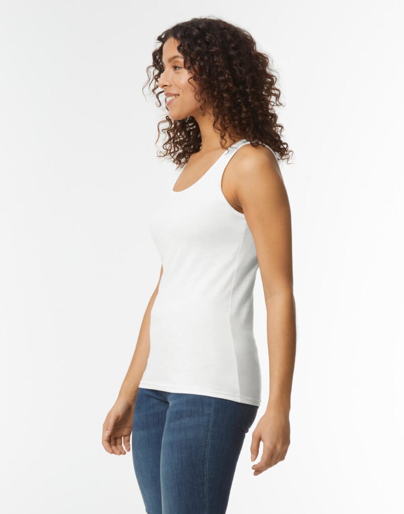 T-shirt Gildan Softstyle Tank blanc