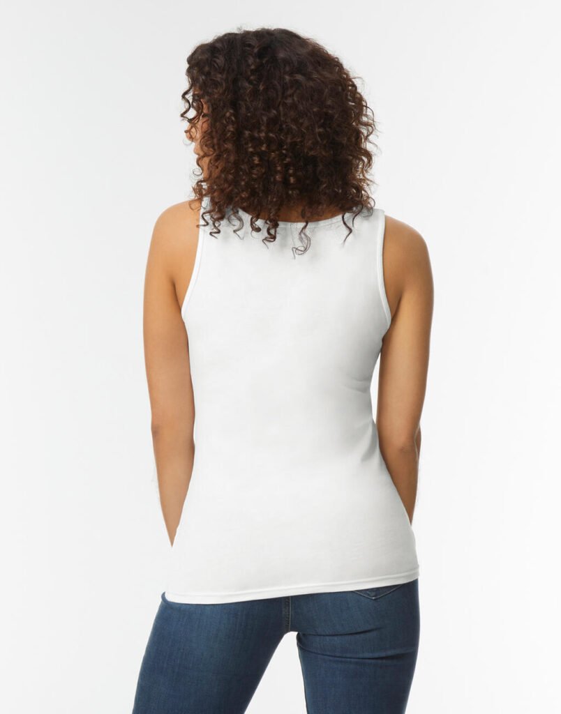 T-shirt Gildan Softstyle Tank blanc