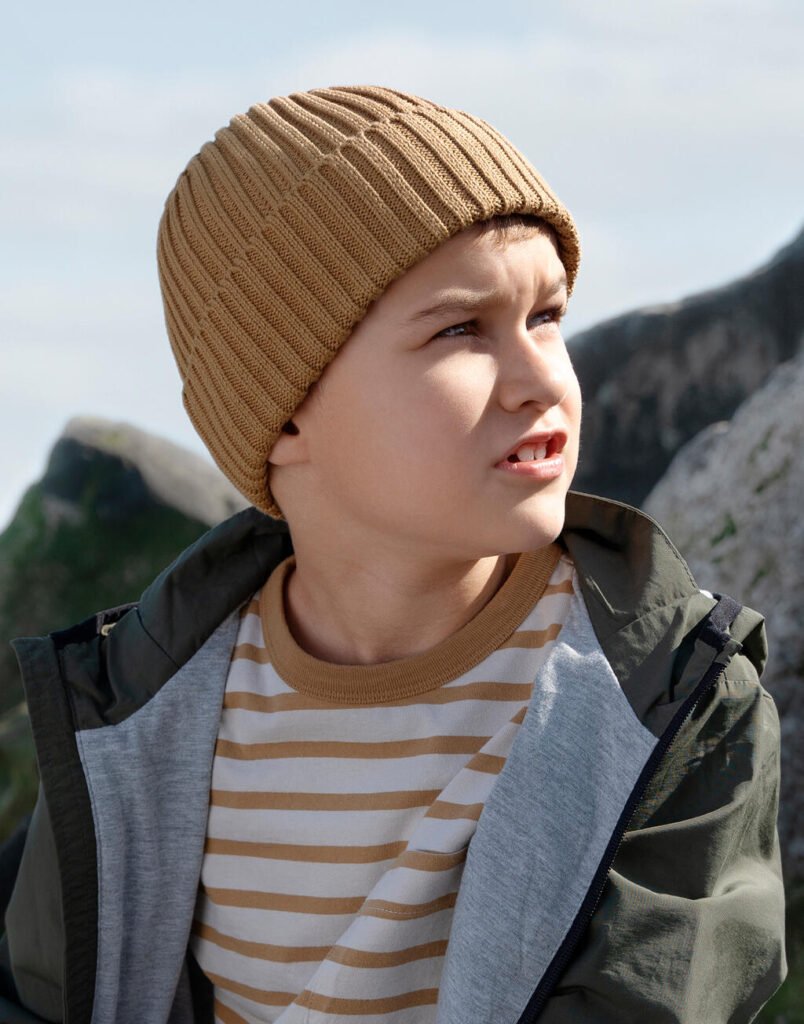 Bonnet Beechfield Organic Cotton biscuit