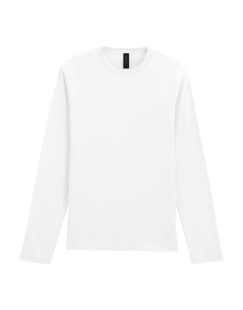 T-shirt manches longues Gildan Softstyle Long Sleeve blanc