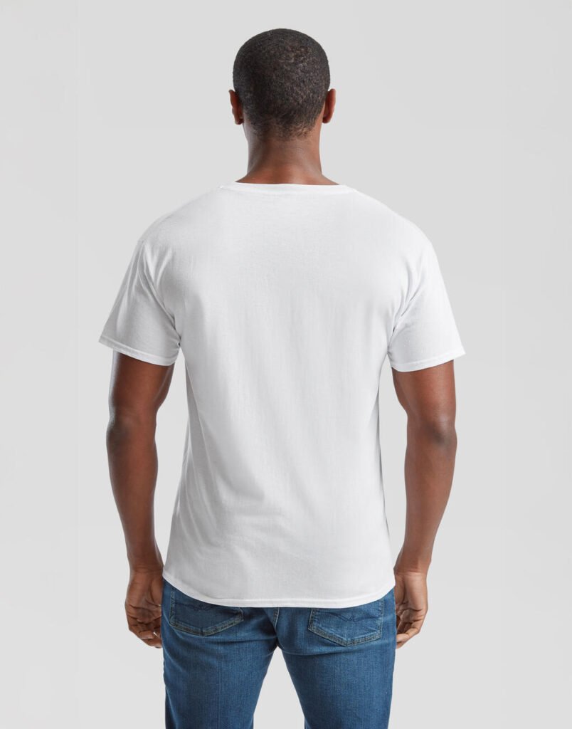 T-shirt Fruit of the Loom Original V-Neck T blanc