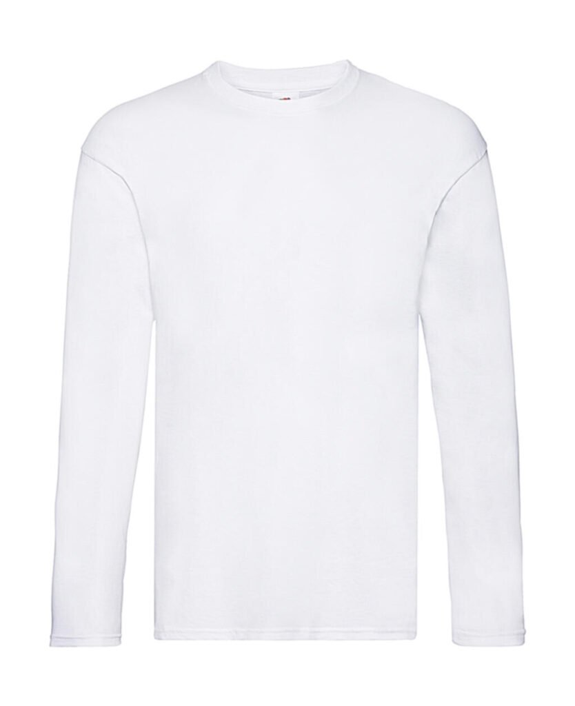 T-shirt manches longues Fruit of the Loom Original Long Sleeve T blanc