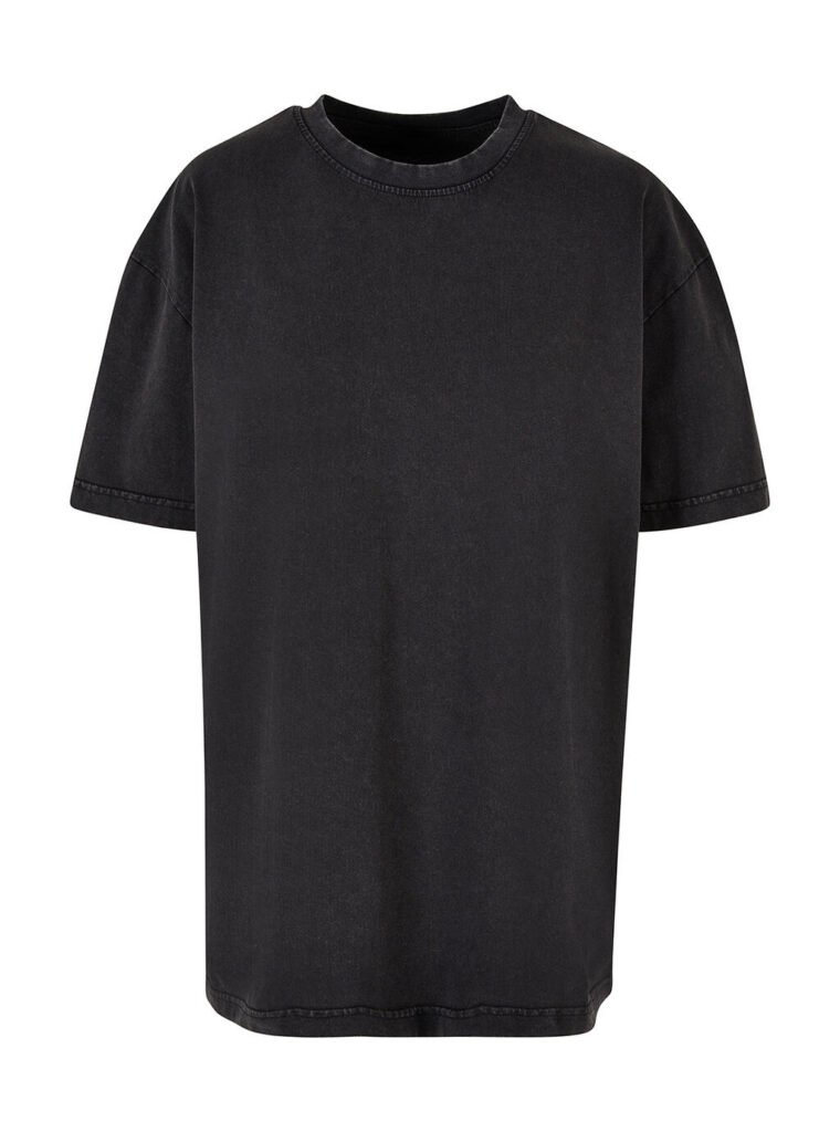 T-shirt Build Your Brand Oversized Acid Wash noir