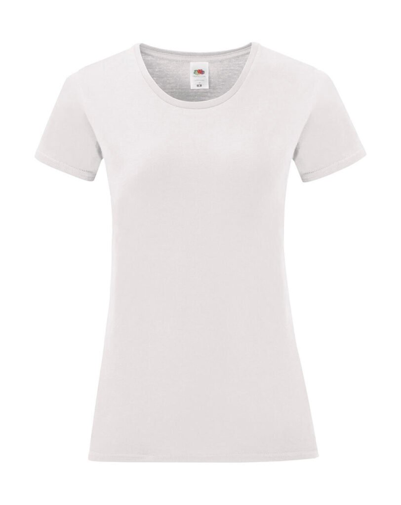 T-shirt Fruit of the Loom Ladies' Iconic 150 T blanc
