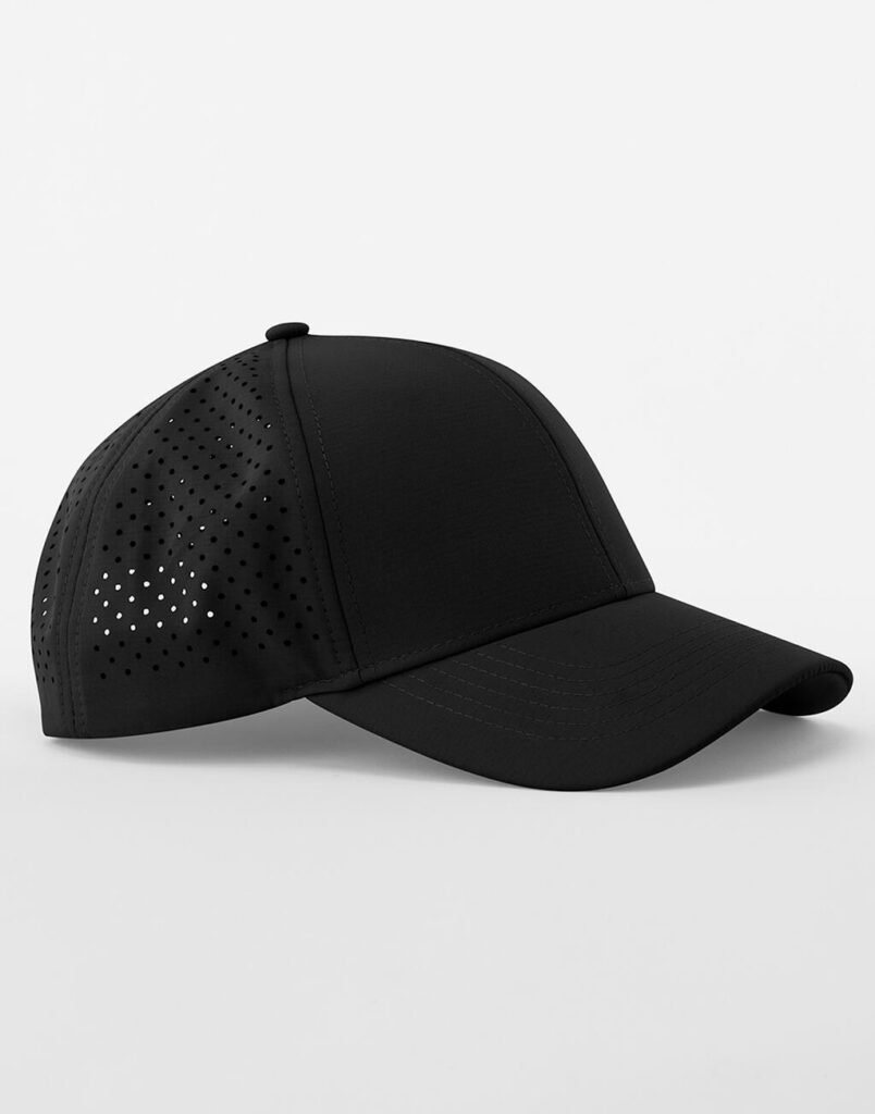 Casquette Beechfield Laser Performance Trucker noir