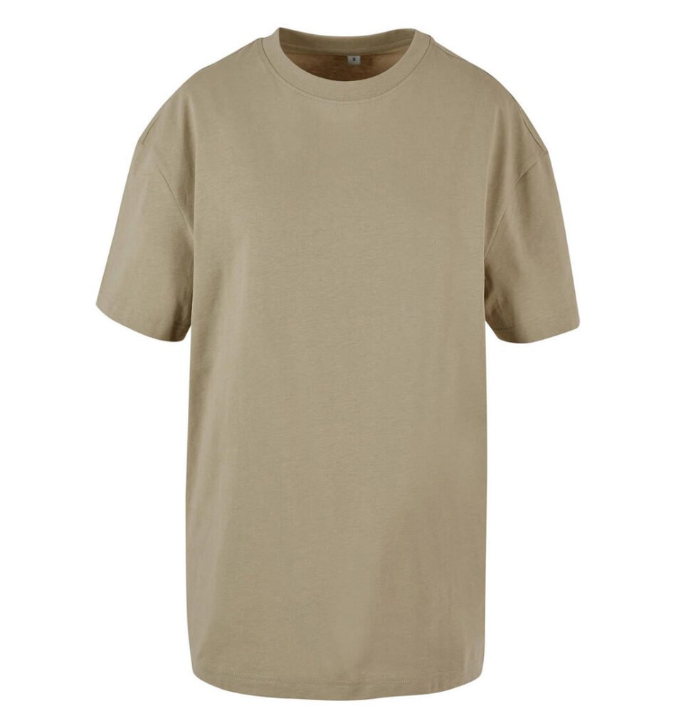T-shirt oversize Build Your Brand Oversized Boyfriend olive pâle