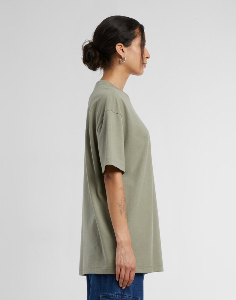 T-shirt oversize Build Your Brand Oversized Boyfriend olive pâle
