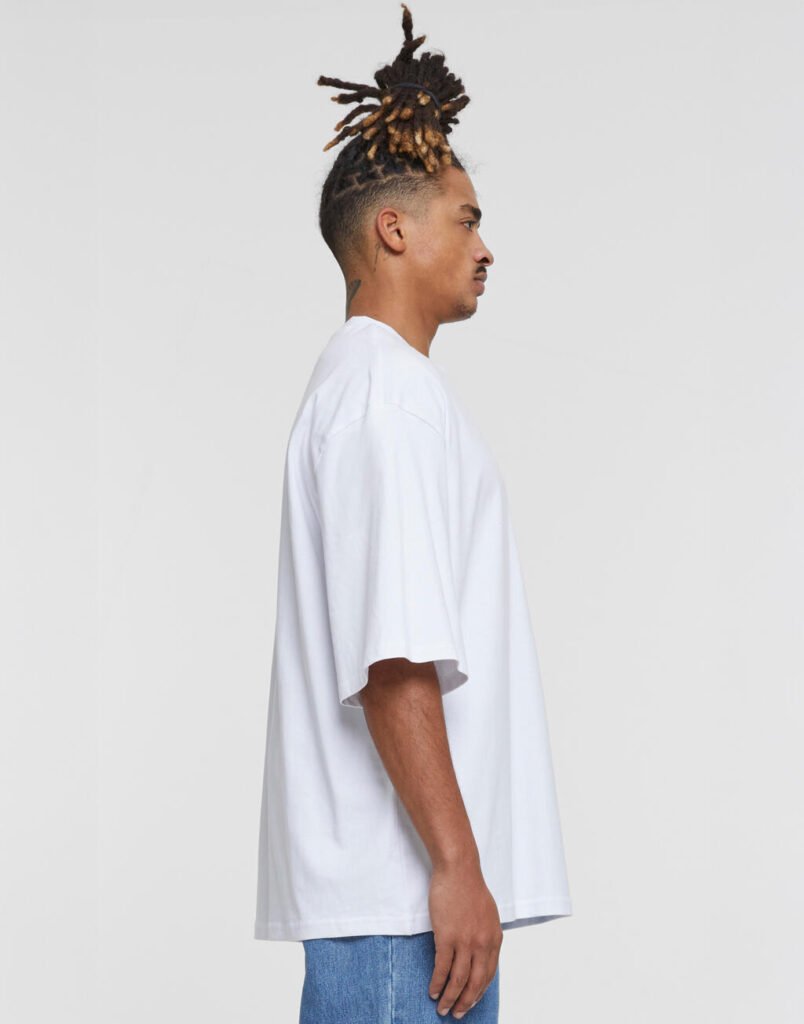 T-shirt oversize Build Your Brand Oversized Sleeve blanc
