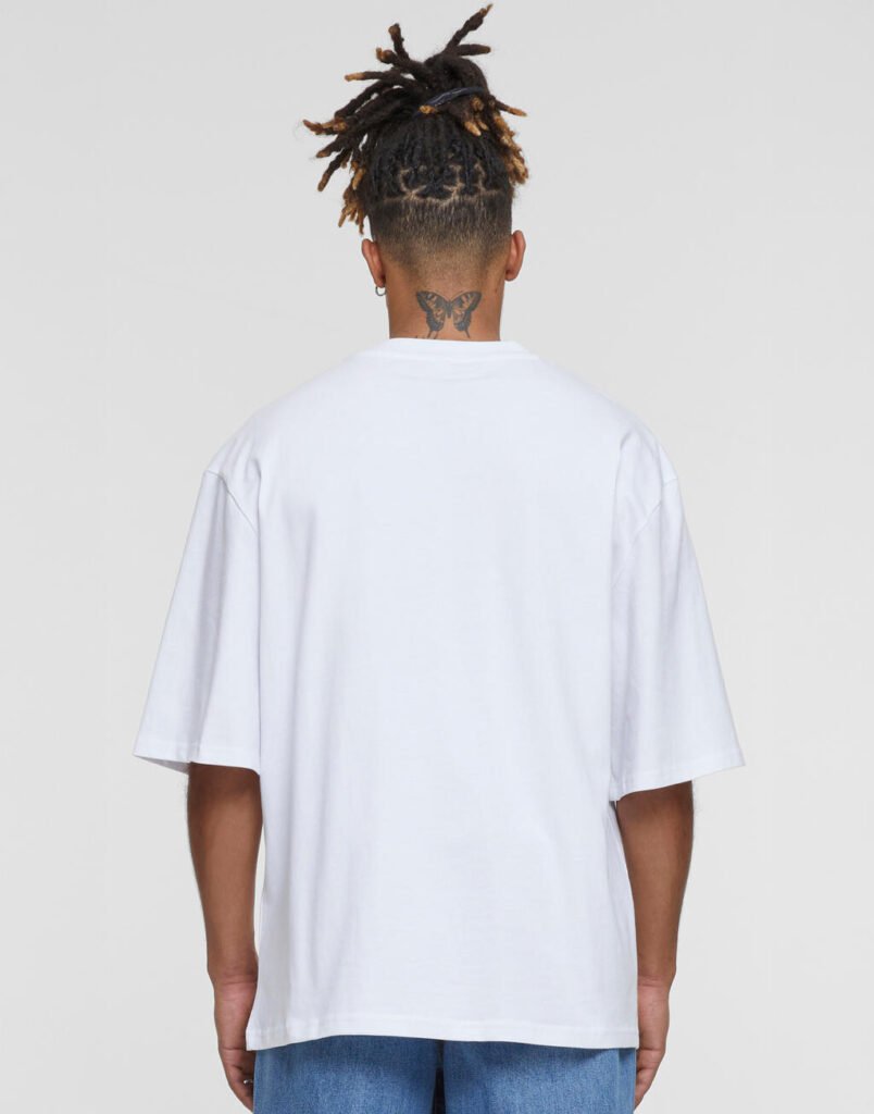 T-shirt oversize Build Your Brand Oversized Sleeve blanc