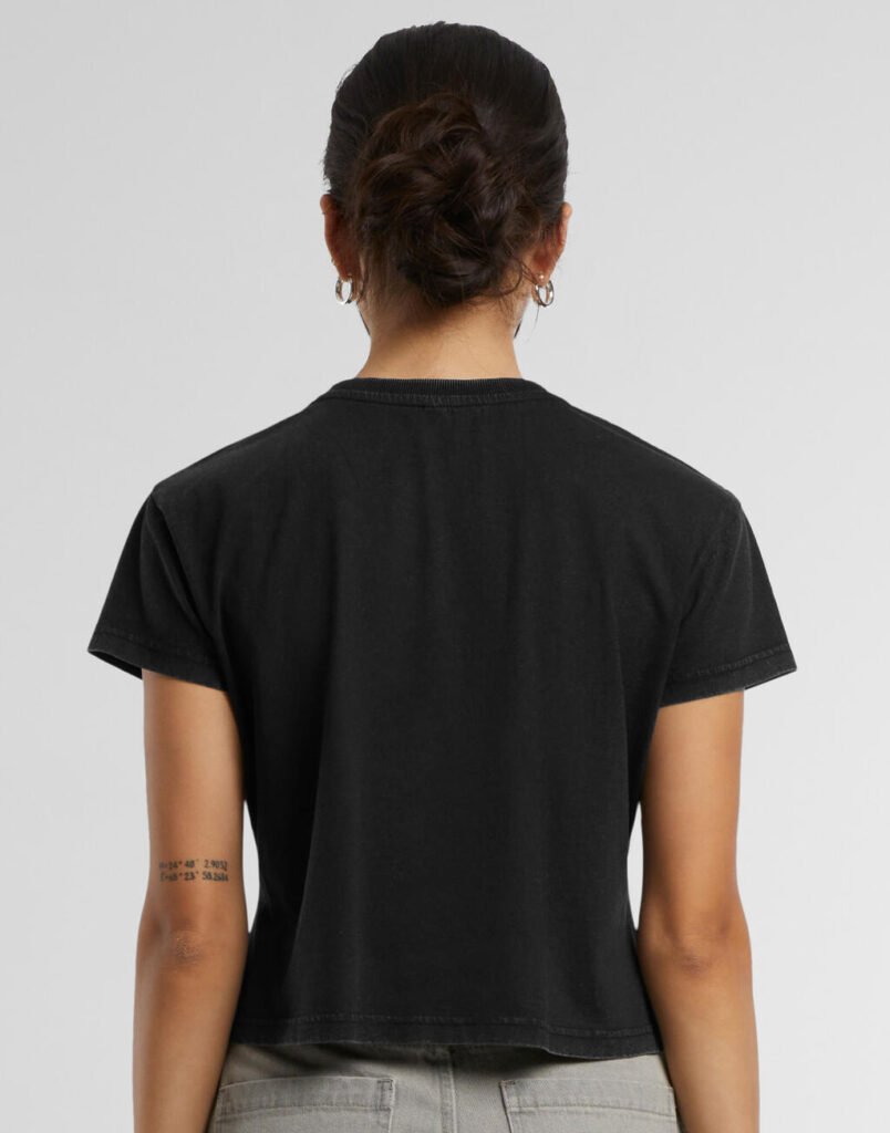 T-shirt Build Your Brand Vintage Cropped noir