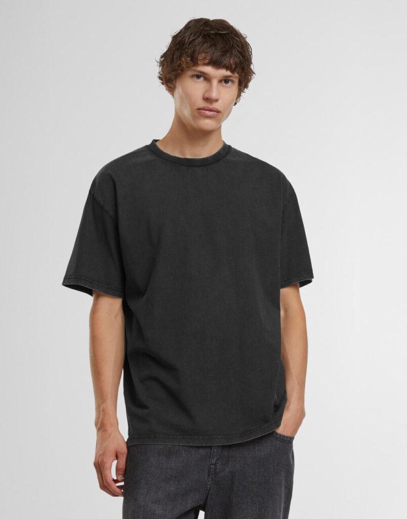 T-shirt Build Your Brand Vintage Heavy Loose noir