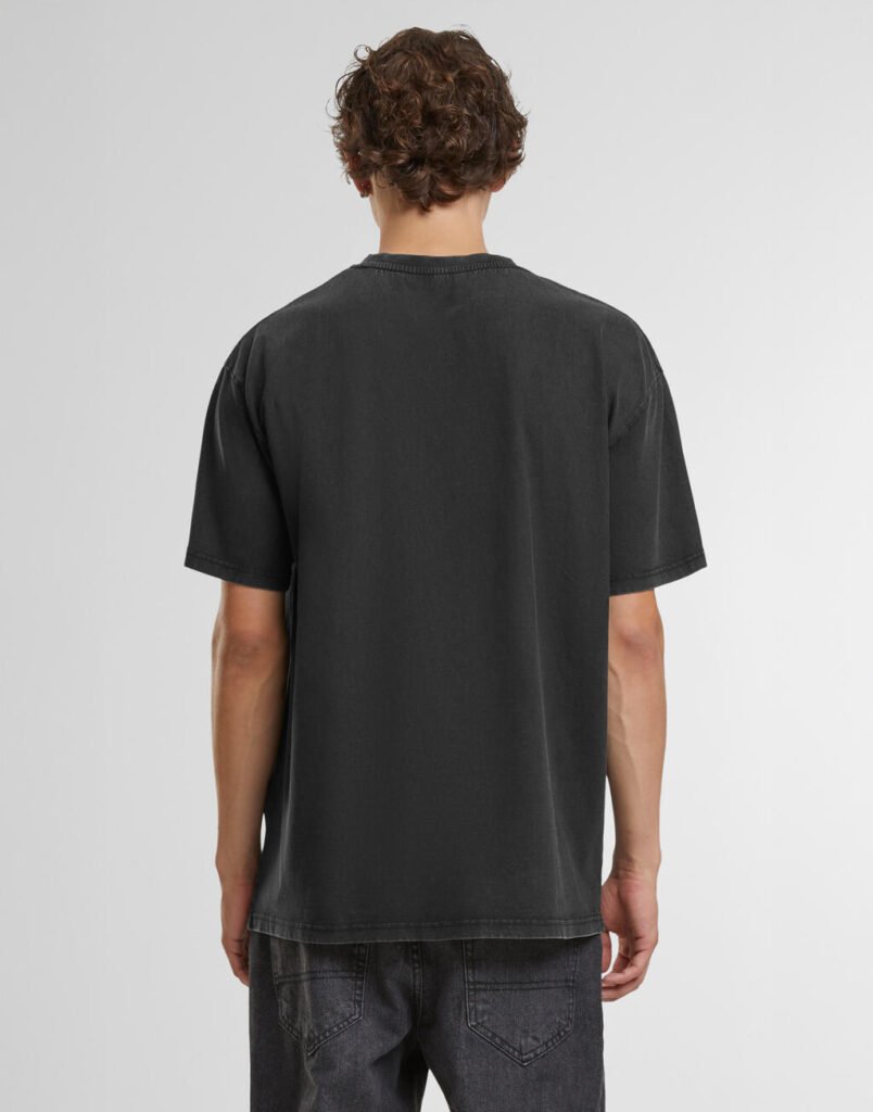 T-shirt Build Your Brand Vintage Heavy Loose noir