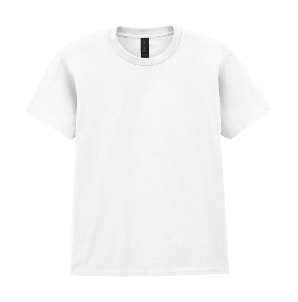T-shirt Gildan Softstyle Midweight blanc