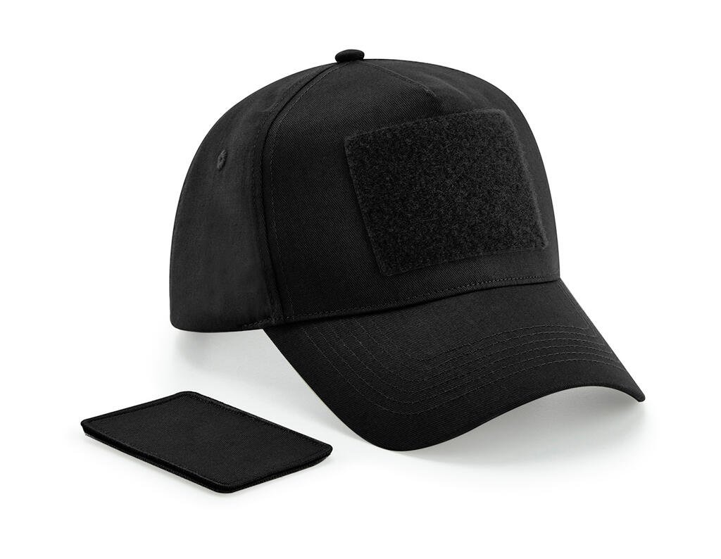 Casquette Beechfield Removable Patch 5 Panel noir