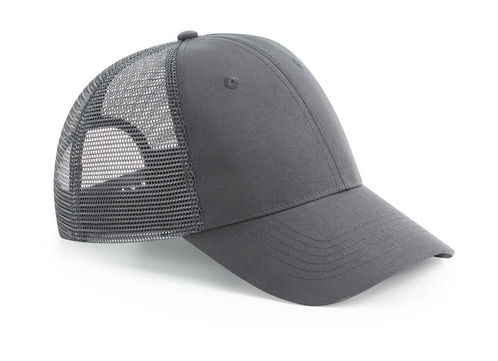 Beechfield Recycled Urbanwear 6 Panel Snapback Trucker graphite grey