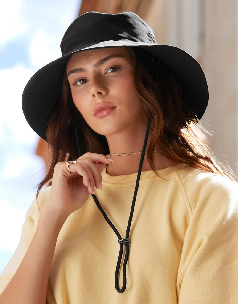 Chapeau Beechfield Wide Brim Sun Hat noir