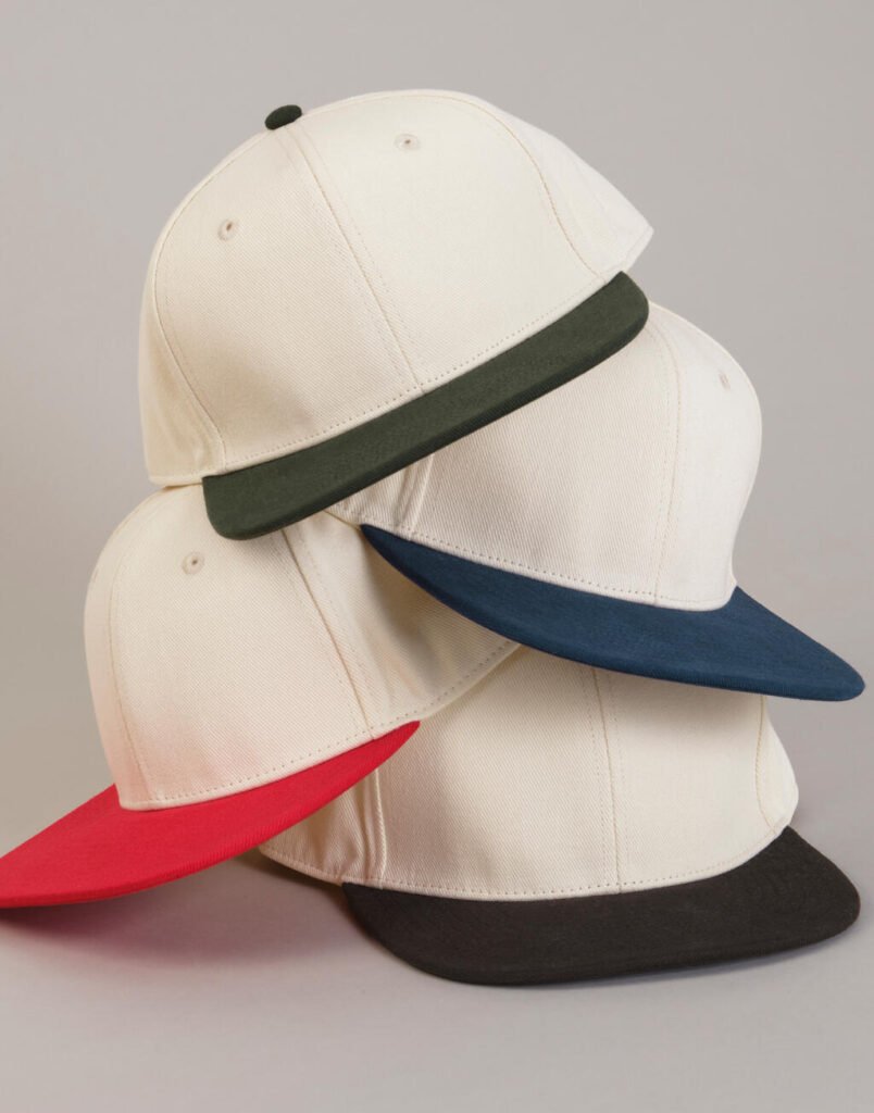 Casquette Beechfield Contrast Flat Peak 6 Panel
