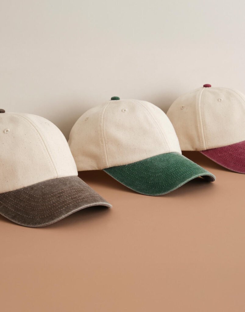 Casquette Beechfield Contrast Peak Low Profile Vintage