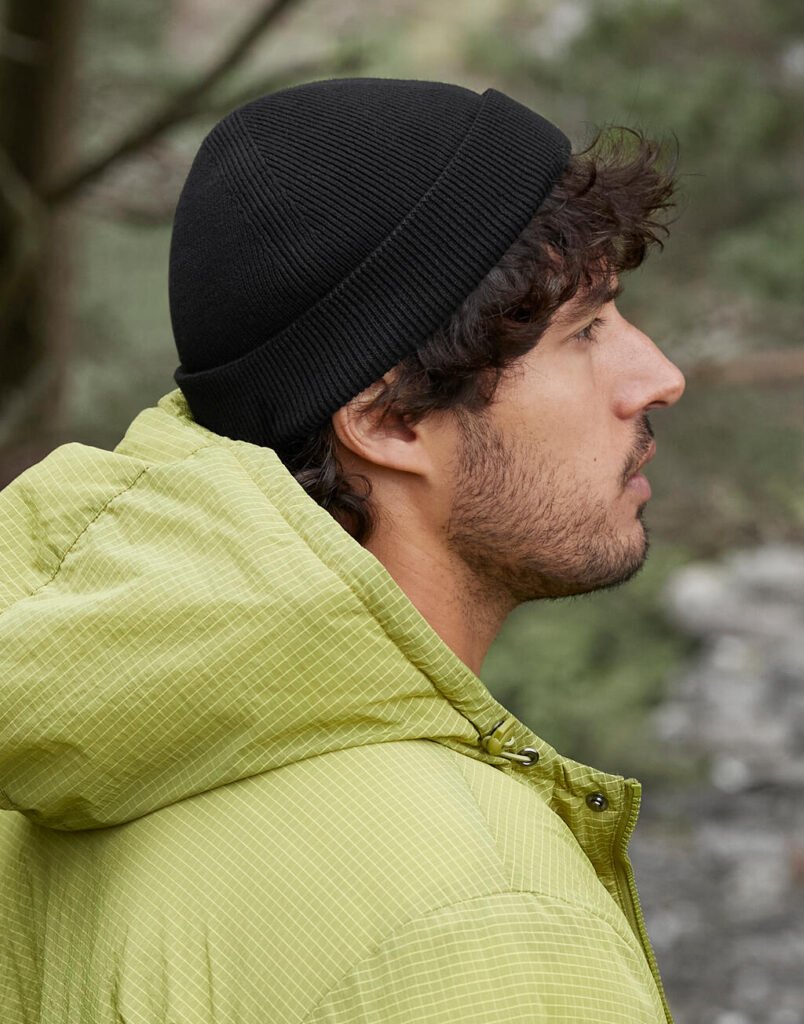 Bonnet Beechfield Organic Cotton Fisherman noir