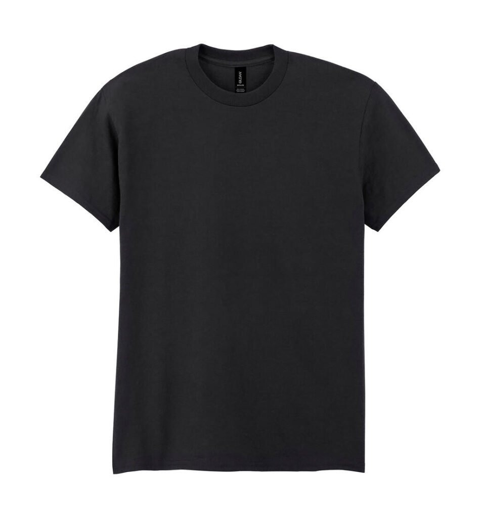 T-shirt Gildan DryBlend noir