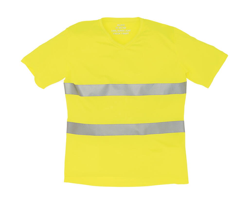 Vêtement haute visibilité Yoko Fluo Super Light V-Neck jaune fluo