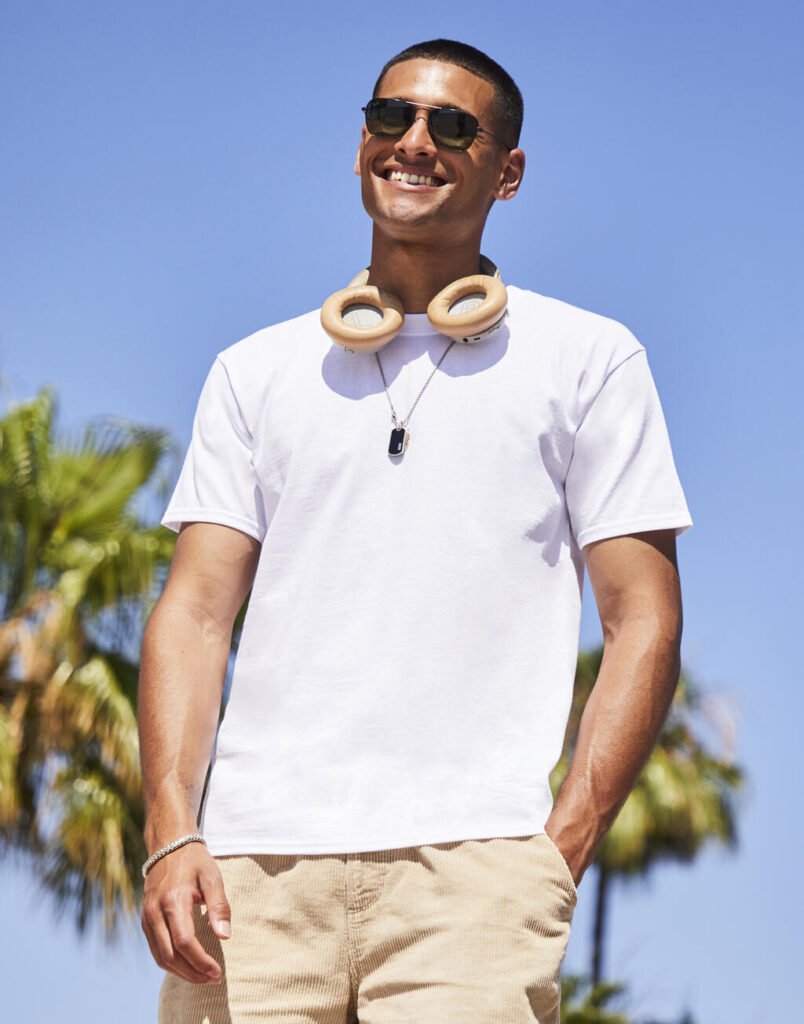 T-shirt Fruit of the Loom Heavy Cotton T blanc
