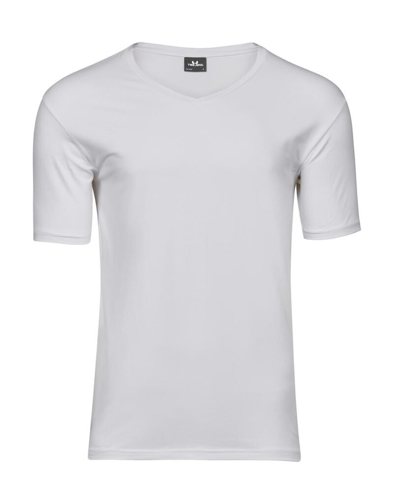 T-shirt Tee Jays Stretch V-Tee blanc