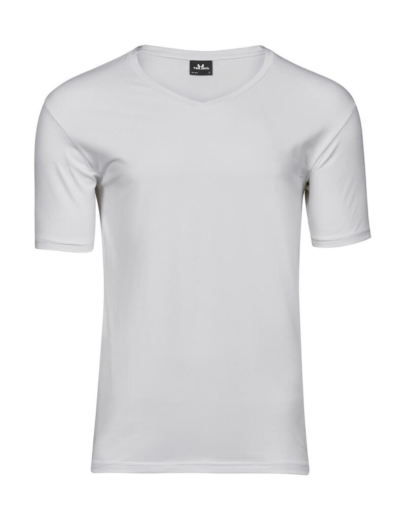 T-shirt Tee Jays Stretch V-Tee blanc