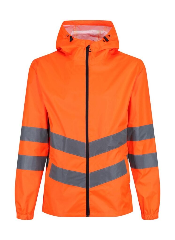 Veste haute visibilité Regatta High Visibility Hi-Vis Pro Packaway orange