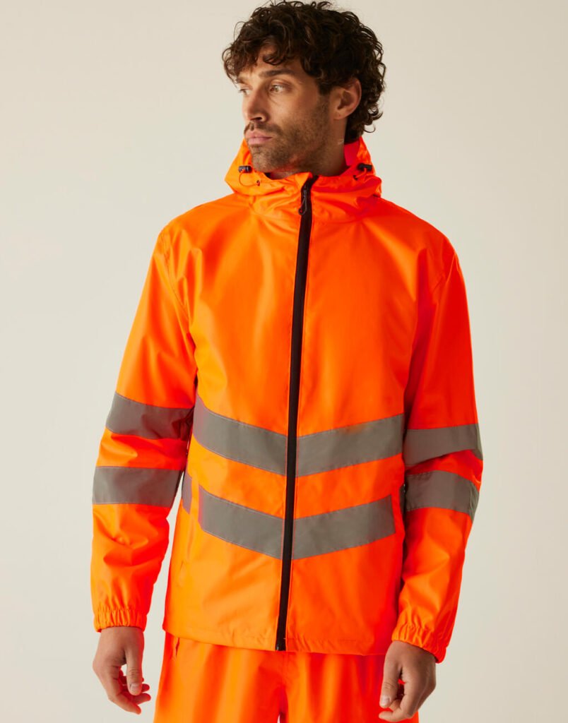 Veste haute visibilité Regatta High Visibility Hi-Vis Pro Packaway orange