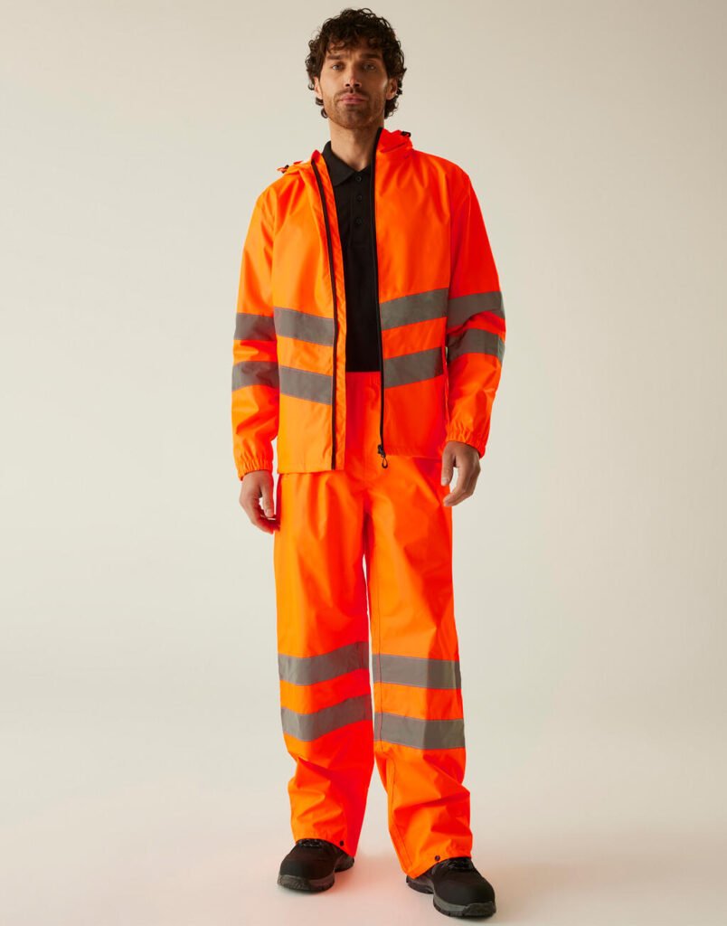 Veste haute visibilité Regatta High Visibility Hi-Vis Pro Packaway orange
