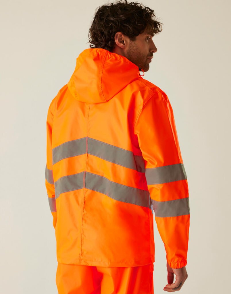 Veste haute visibilité Regatta High Visibility Hi-Vis Pro Packaway orange