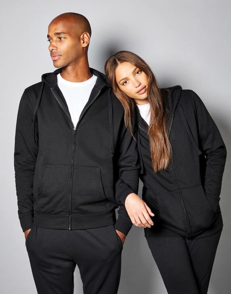 Sweat zippé Kustom Kit Regular Fit Zipped Superwash® 60º noir