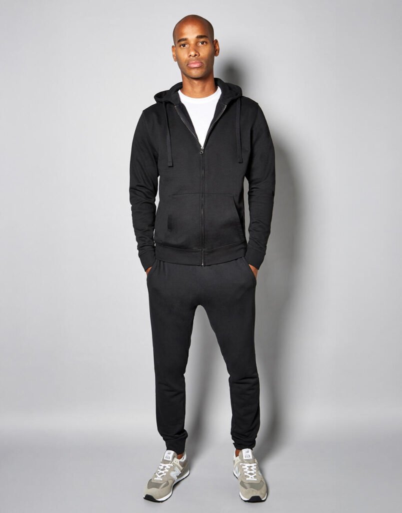 Sweat zippé Kustom Kit Regular Fit Zipped Superwash® 60º noir