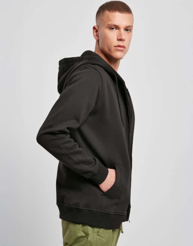 Sweat zippé Build Your Brand Heavy Zip Hoody noir