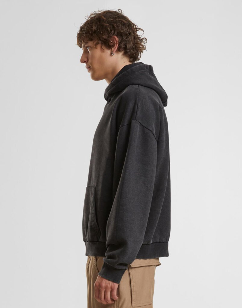 Sweat Build Your Brand Vintage Heavy Hoody noir