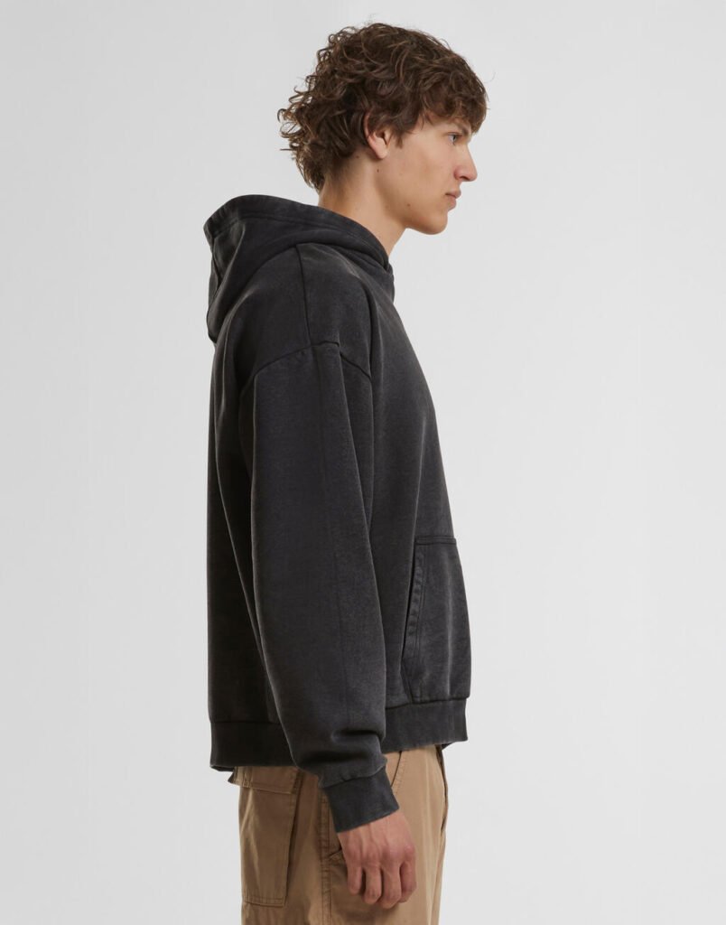 Sweat Build Your Brand Vintage Heavy Hoody noir
