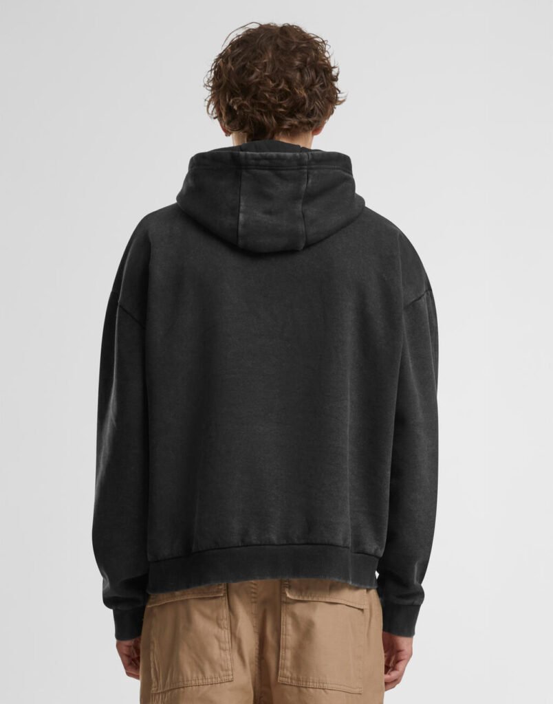Sweat Build Your Brand Vintage Heavy Hoody noir