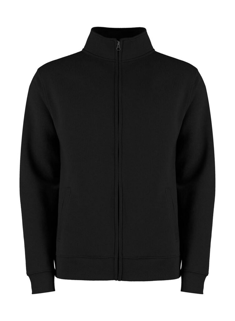 Sweat zippé Kustom Kit Regular Fit Zipped noir